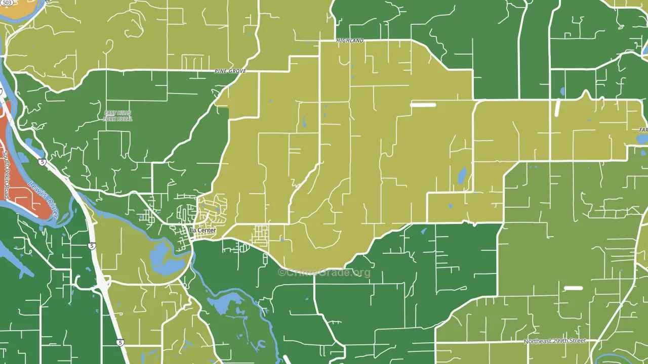 98629, WA Map of Drug-Related Crime Rates