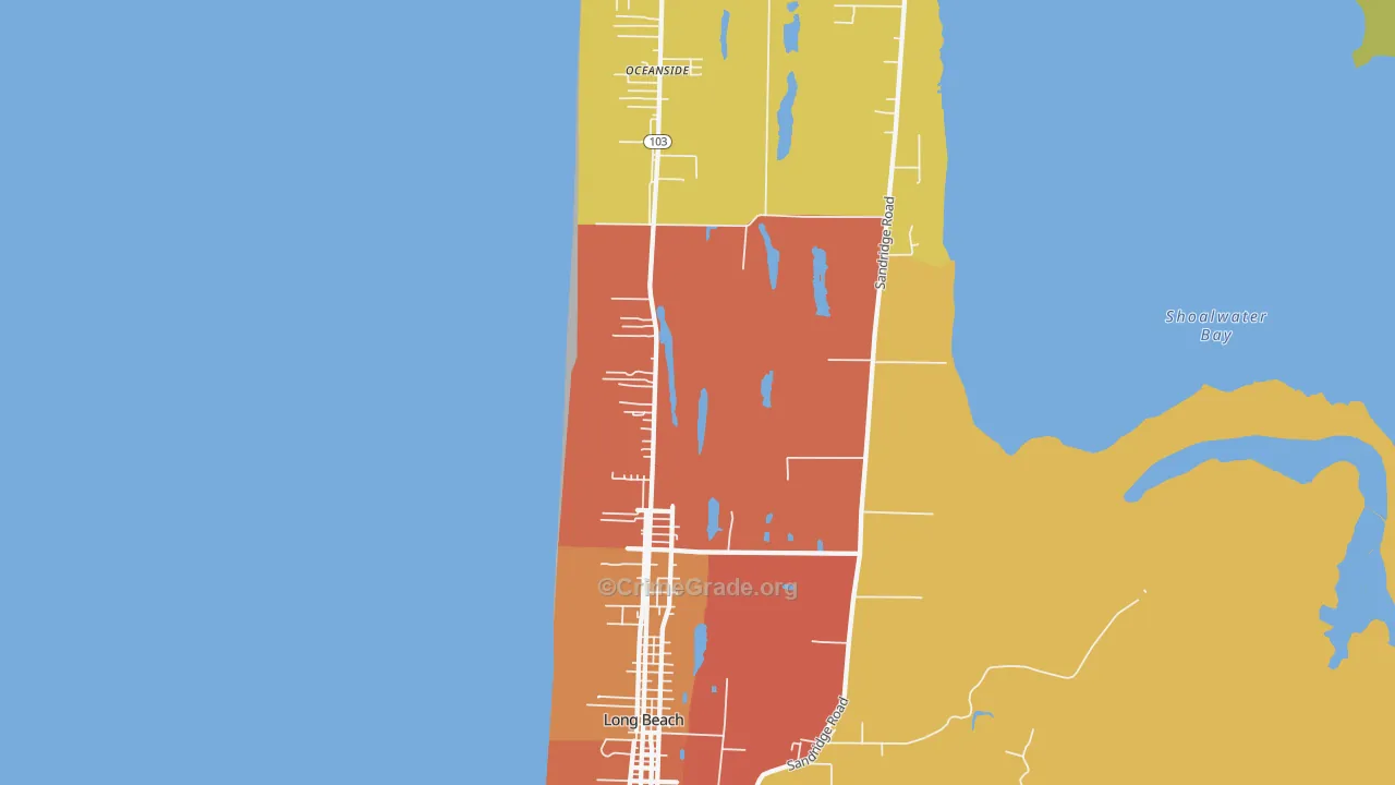 98631, WA Map of Drug-Related Crime Rates