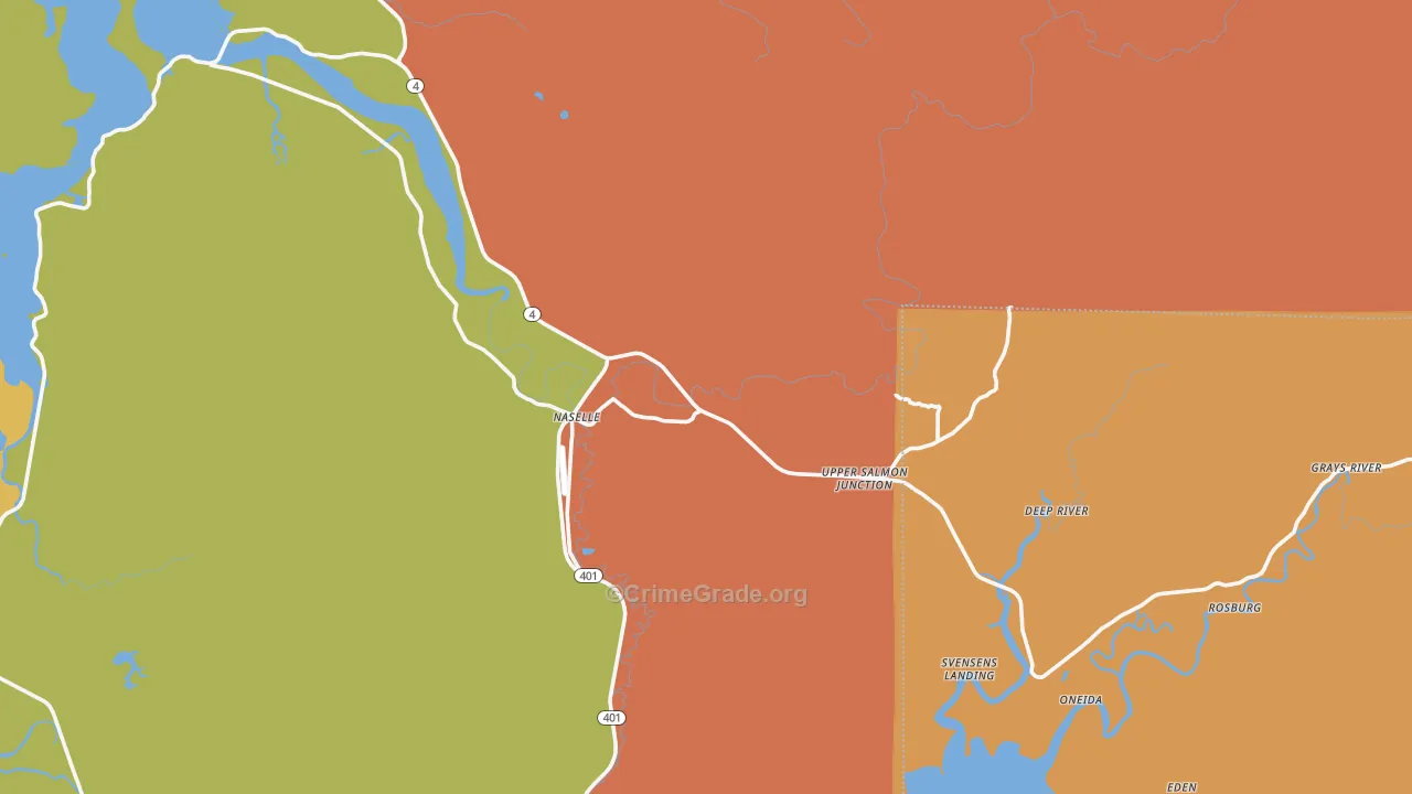 98638, WA Map of Drug-Related Crime Rates