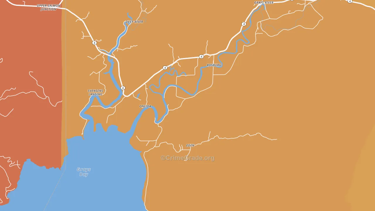 98643, WA Map of Drug-Related Crime Rates