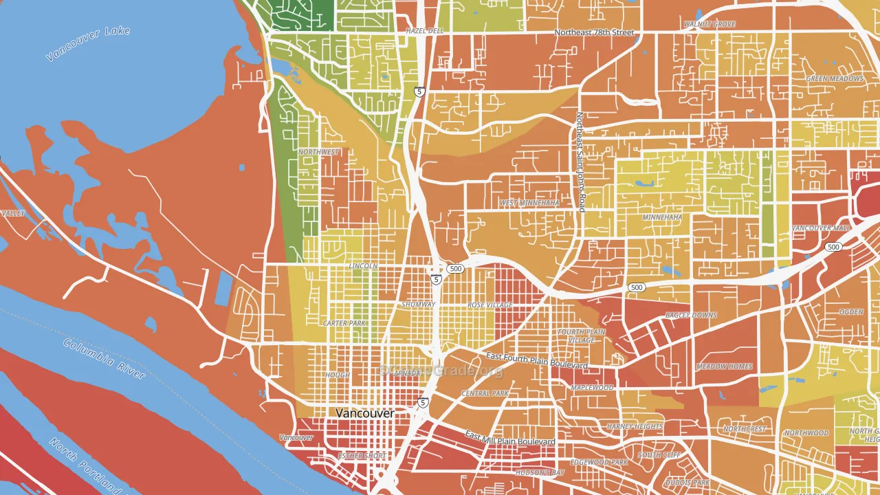 98663, WA Map of Drug-Related Crime Rates