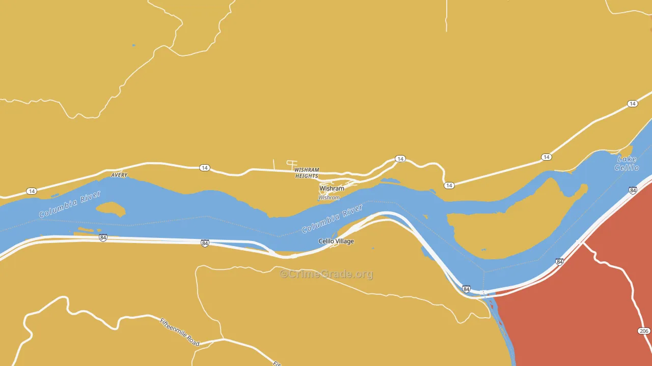 98673, WA Map of Drug-Related Crime Rates