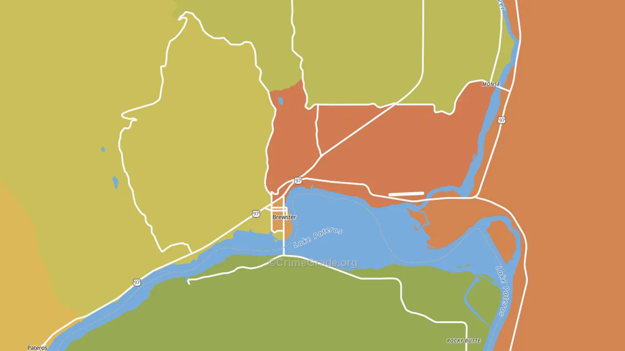98812, WA Map of Drug-Related Crime Rates