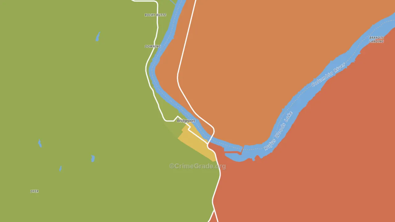 98813, WA Map of Drug-Related Crime Rates