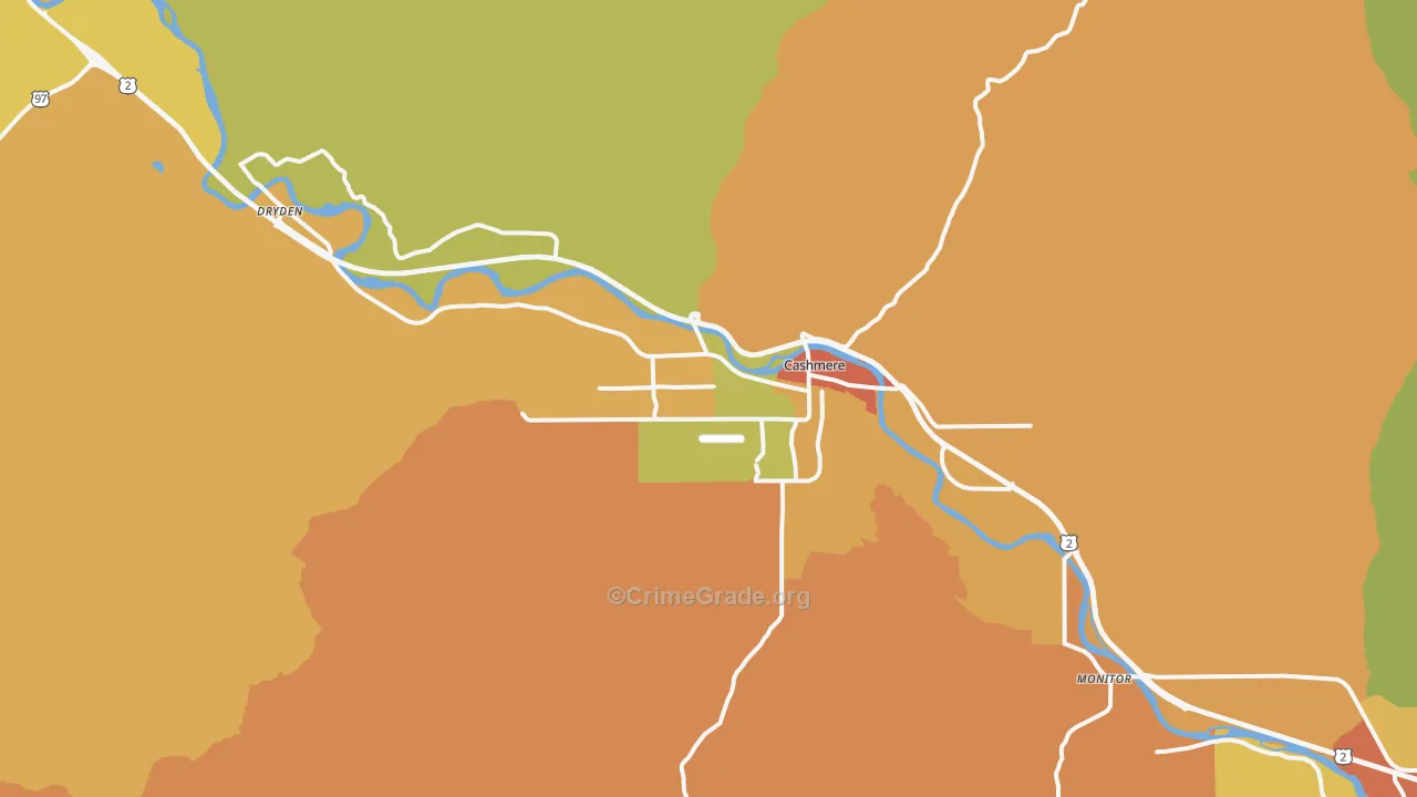 98815, WA Map of Drug-Related Crime Rates