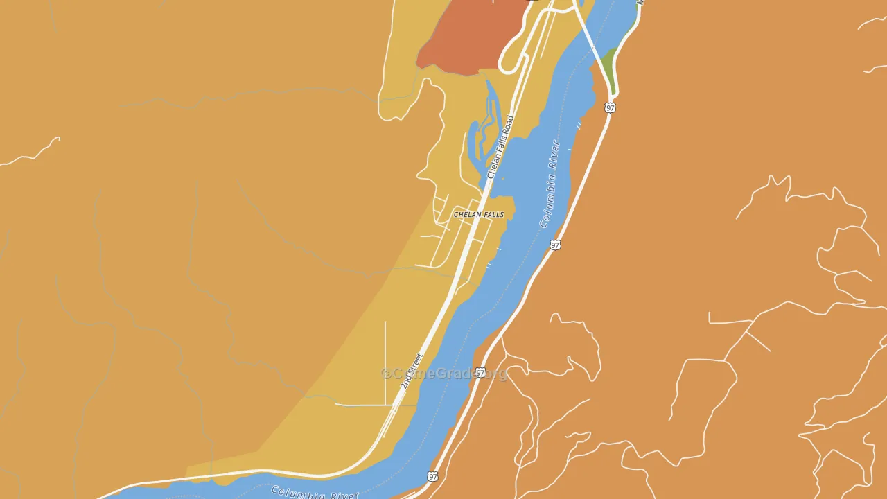 98817, WA Map of Drug-Related Crime Rates
