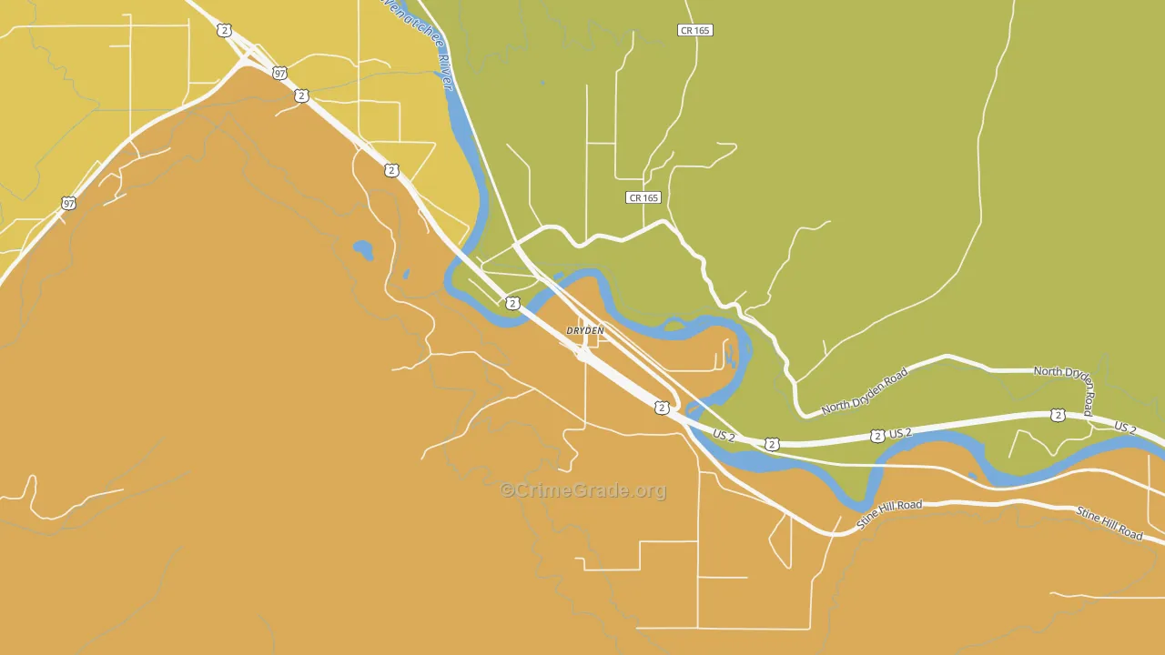 98821, WA Map of Drug-Related Crime Rates