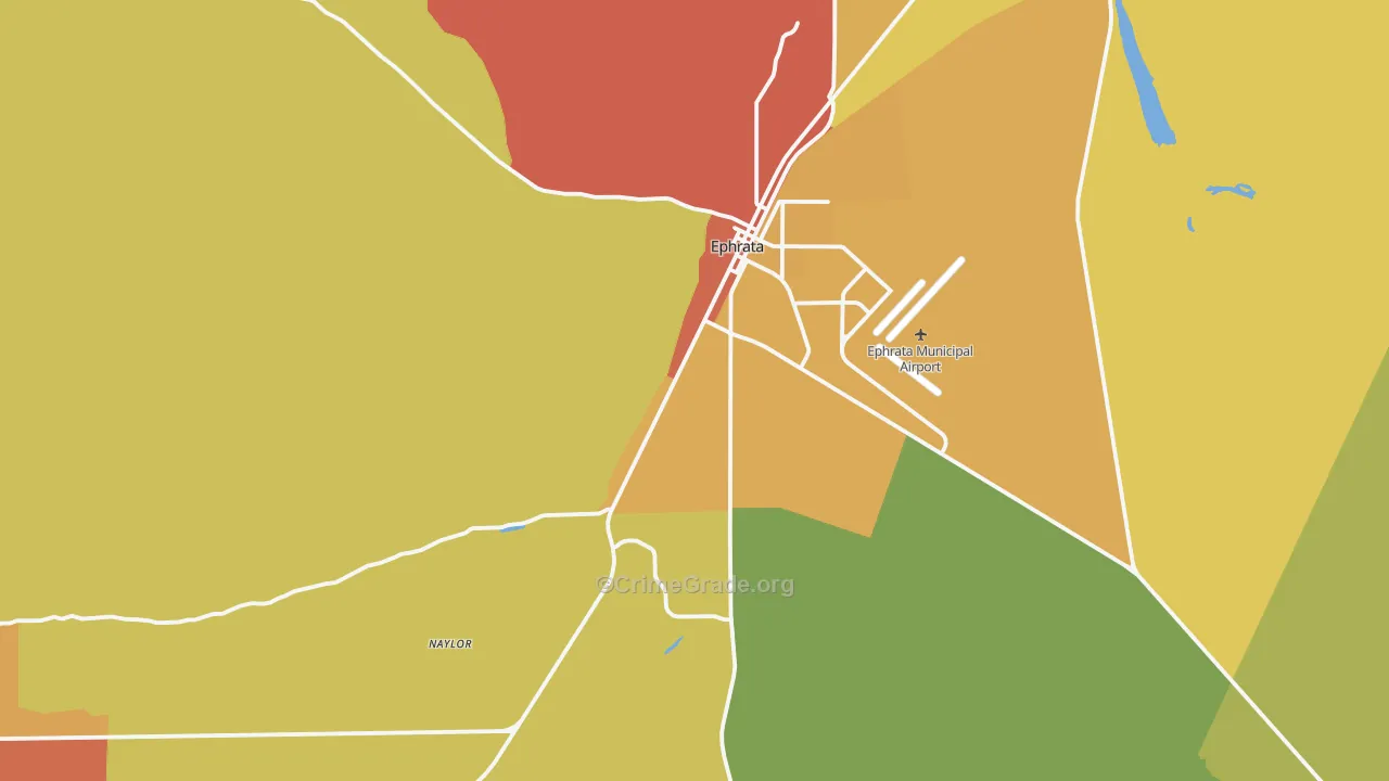 98823, WA Map of Drug-Related Crime Rates