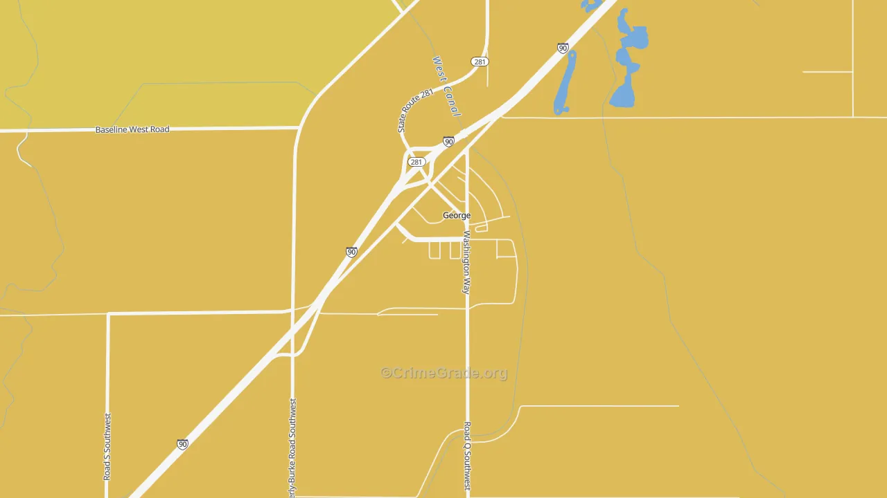 98824, WA Map of Drug-Related Crime Rates
