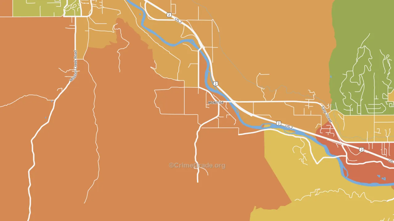 98836, WA Map of Drug-Related Crime Rates