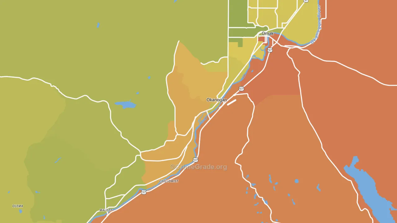 98840, WA Map of Drug-Related Crime Rates