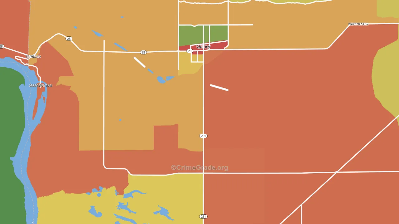 98848, WA Map of Drug-Related Crime Rates