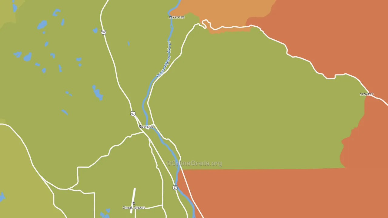 98849, WA Map of Drug-Related Crime Rates