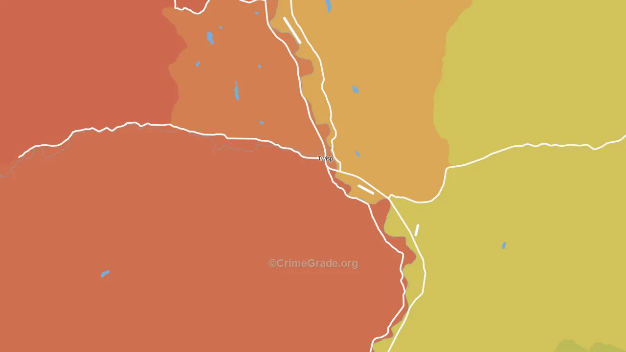 98856, WA Map of Drug-Related Crime Rates