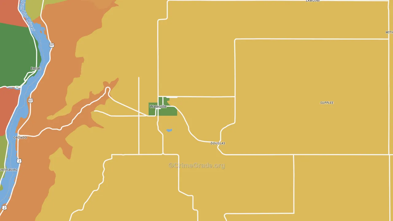 98858, WA Map of Drug-Related Crime Rates