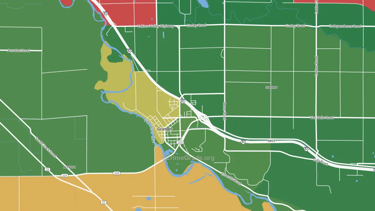 98932, WA Map of Drug-Related Crime Rates