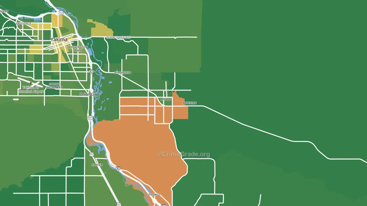 98936, WA Map of Drug-Related Crime Rates