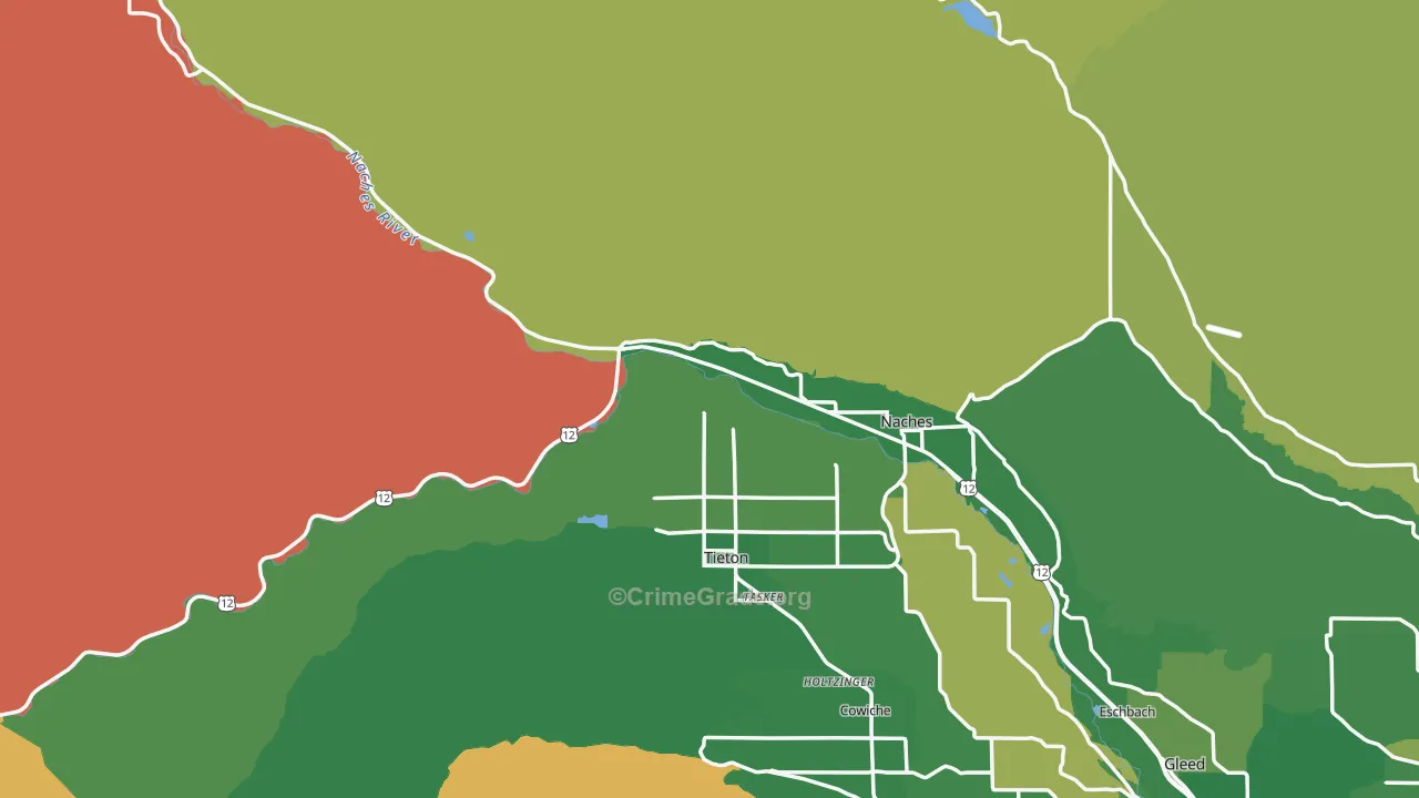 98937, WA Map of Drug-Related Crime Rates