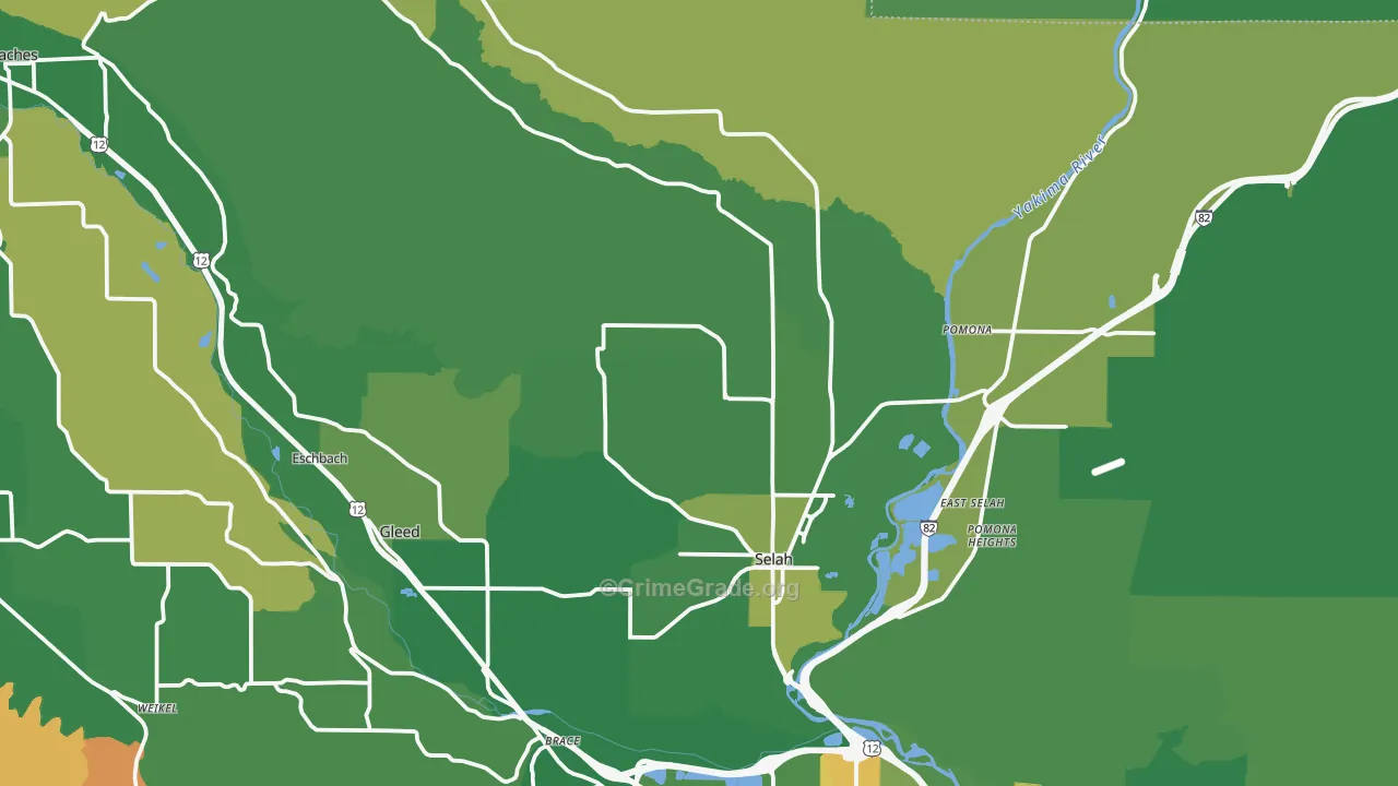 98942, WA Map of Drug-Related Crime Rates
