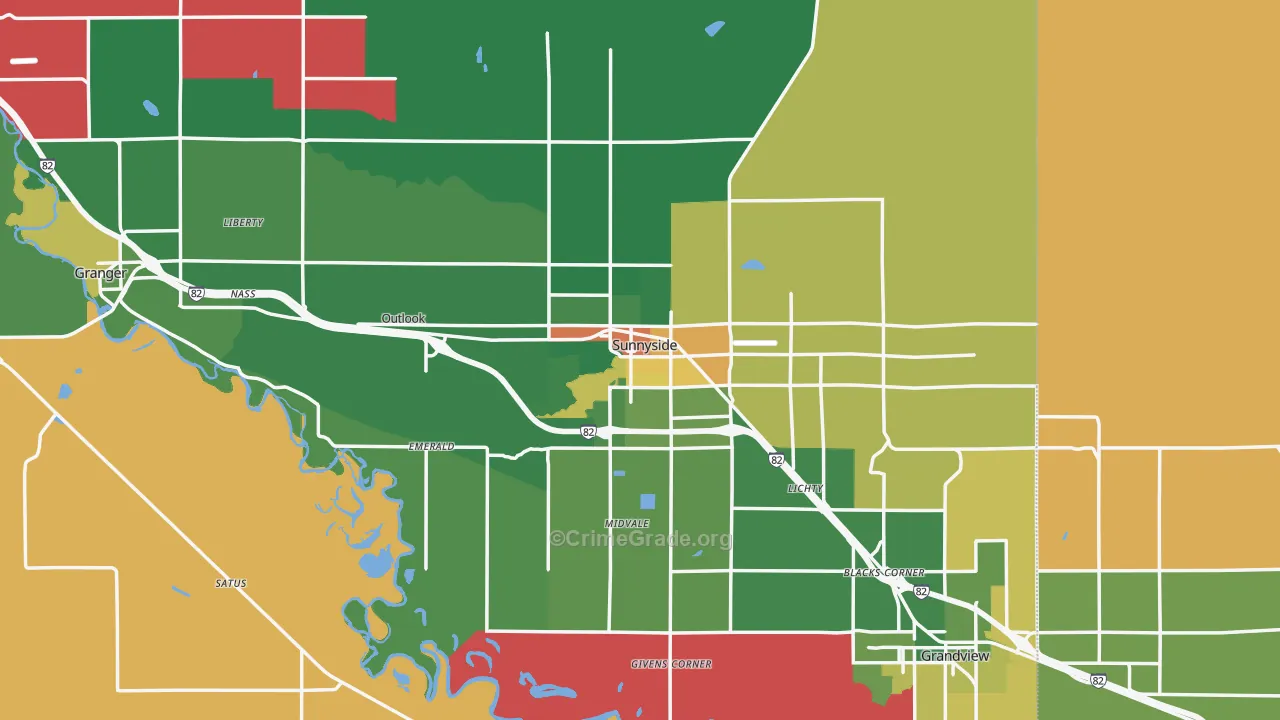 98944, WA Map of Drug-Related Crime Rates