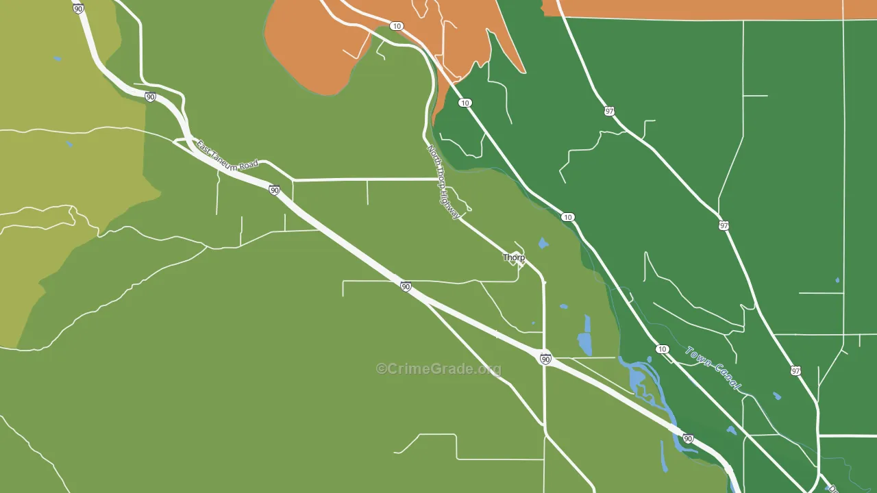 98946, WA Map of Drug-Related Crime Rates