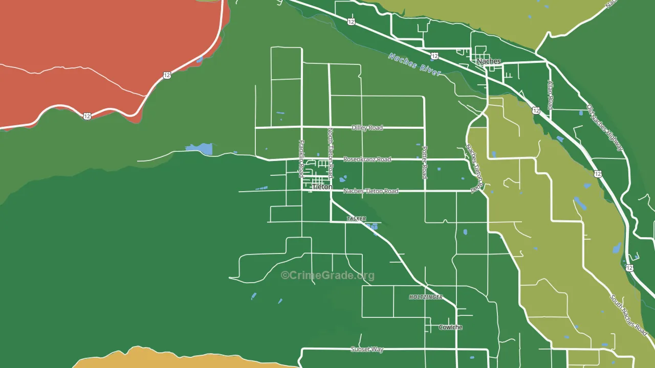 98947, WA Map of Drug-Related Crime Rates