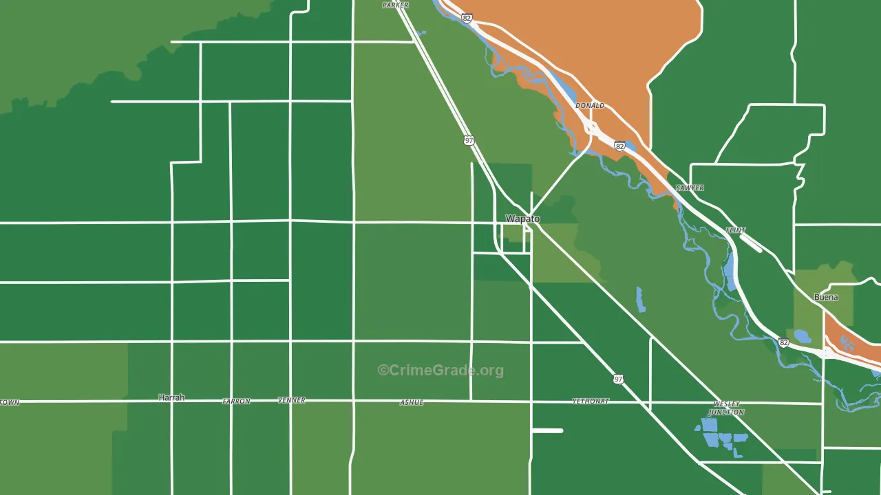 98951, WA Map of Drug-Related Crime Rates