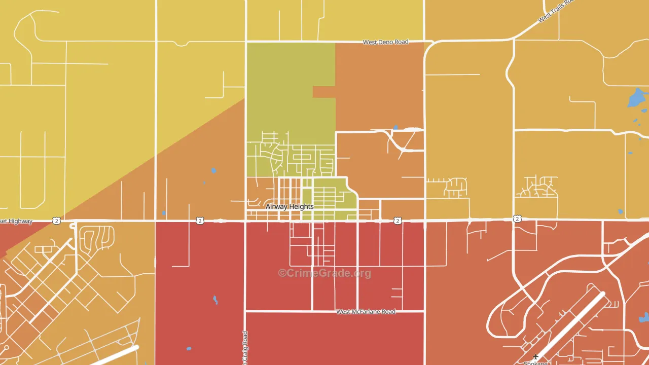 99001, WA Map of Drug-Related Crime Rates