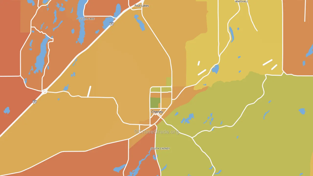 99004, WA Map of Drug-Related Crime Rates