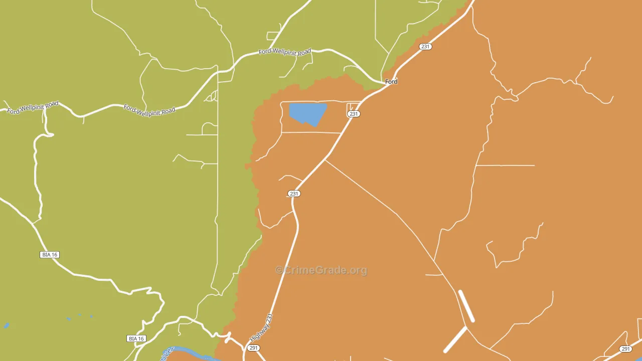 99013, WA Map of Drug-Related Crime Rates