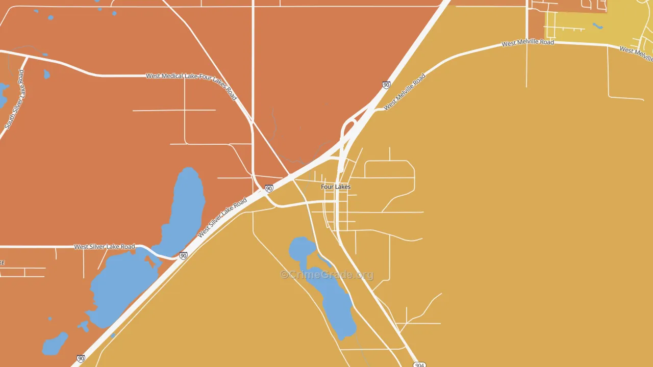 99014, WA Map of Drug-Related Crime Rates