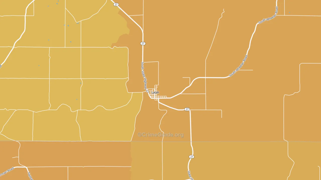 99018, WA Map of Drug-Related Crime Rates