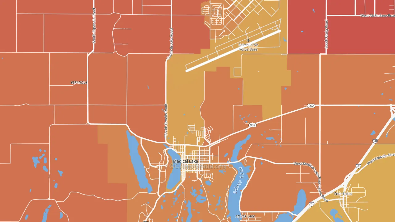 99022, WA Map of Drug-Related Crime Rates