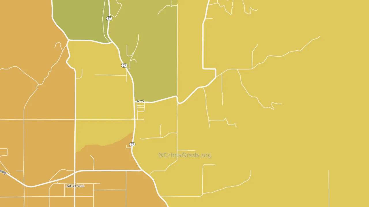 99023, WA Map of Drug-Related Crime Rates