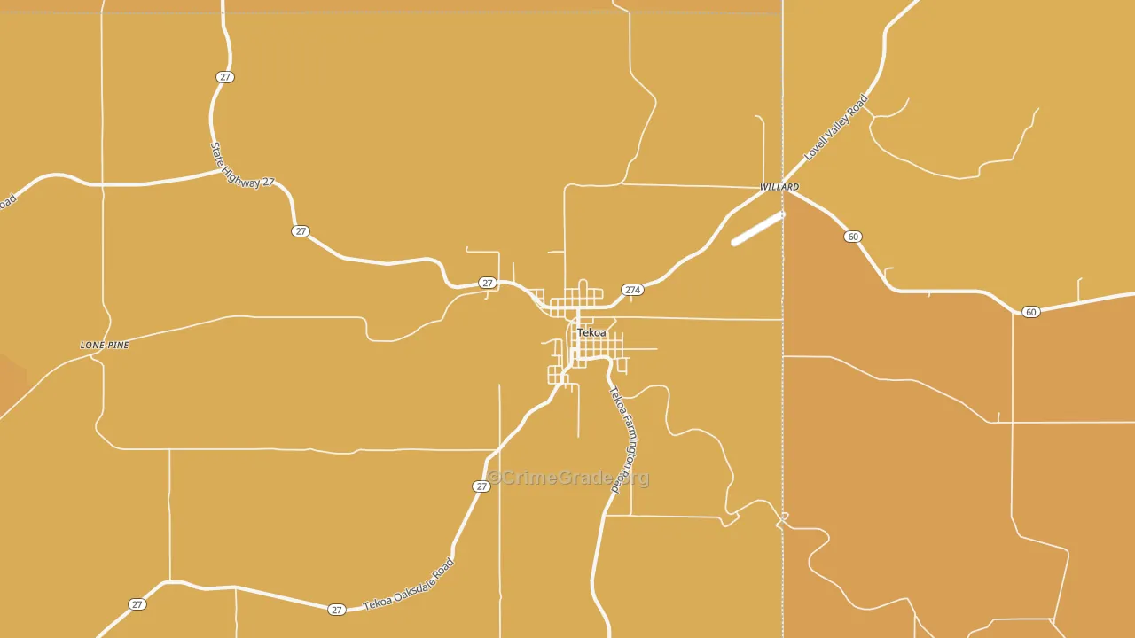 99033, WA Map of Drug-Related Crime Rates