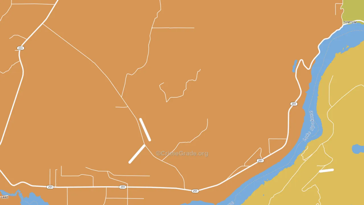 99034, WA Map of Drug-Related Crime Rates