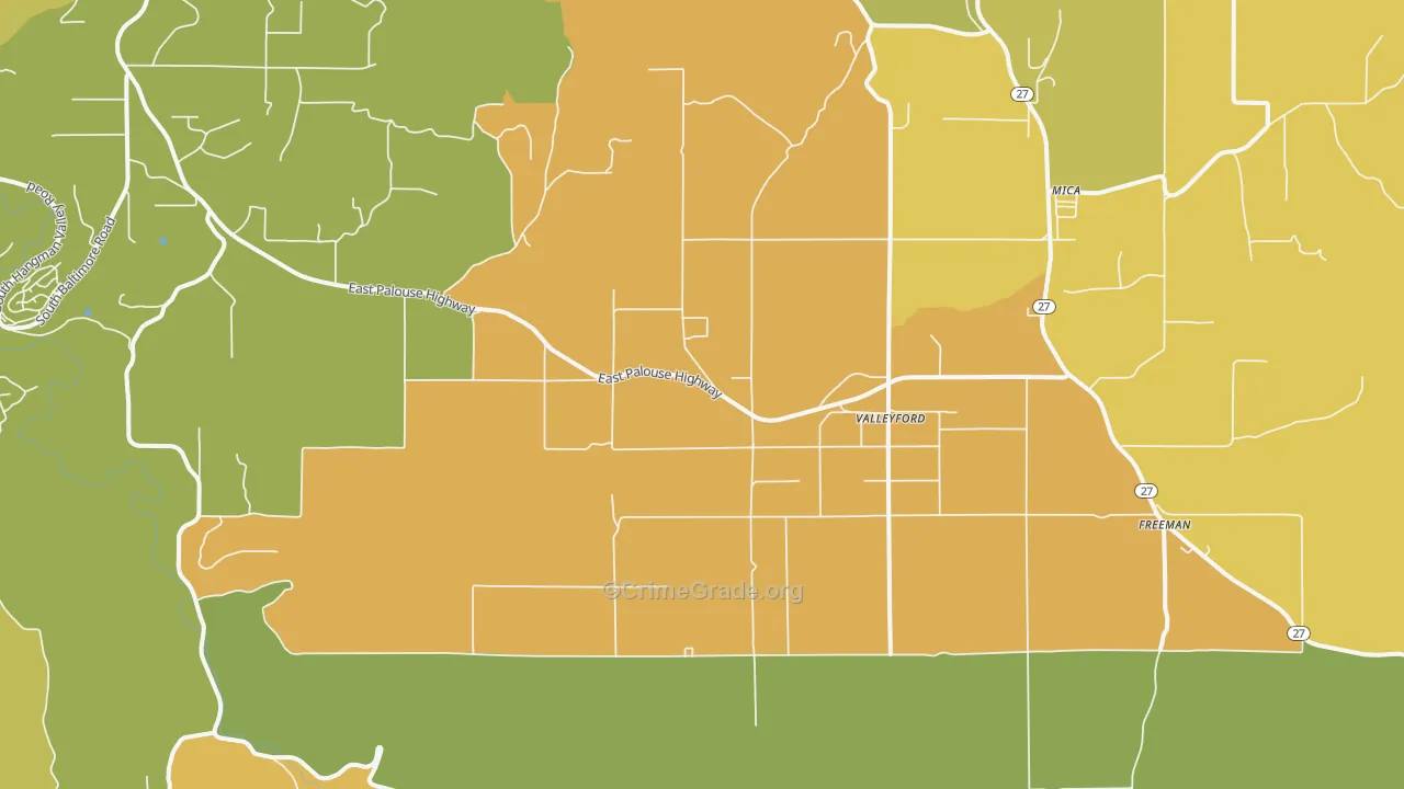 99036, WA Map of Drug-Related Crime Rates