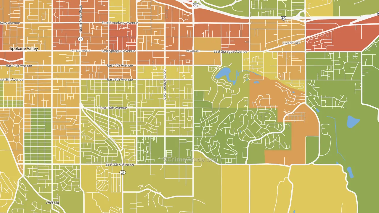 99037, WA Map of Drug-Related Crime Rates