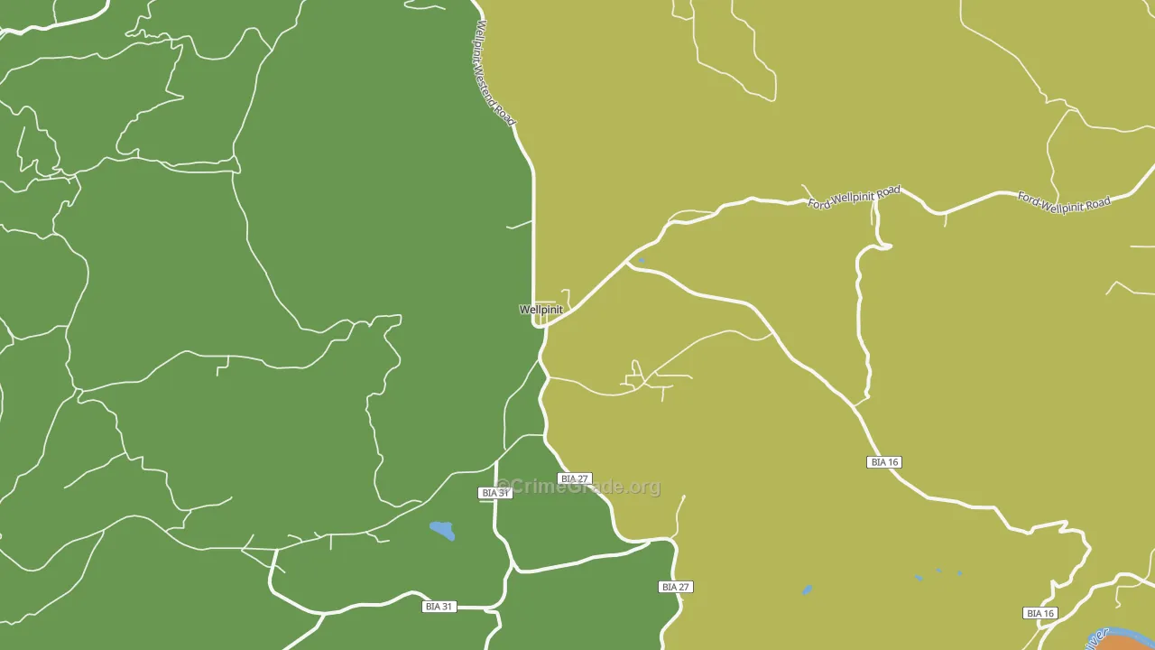 99040, WA Map of Drug-Related Crime Rates