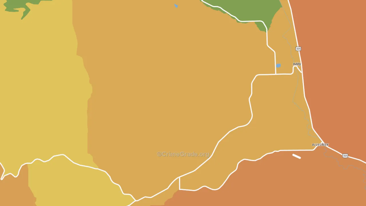 99101, WA Map of Drug-Related Crime Rates