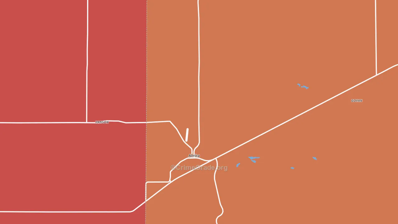 99103, WA Map of Drug-Related Crime Rates