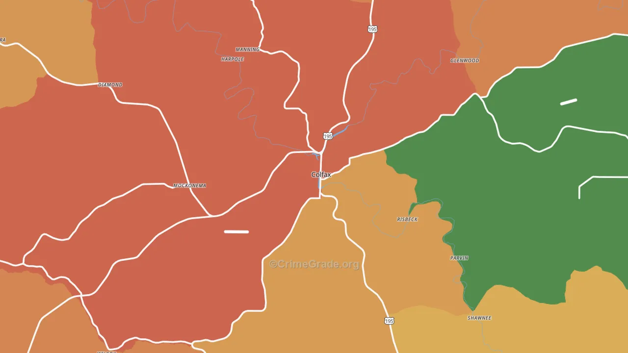 99111, WA Map of Drug-Related Crime Rates