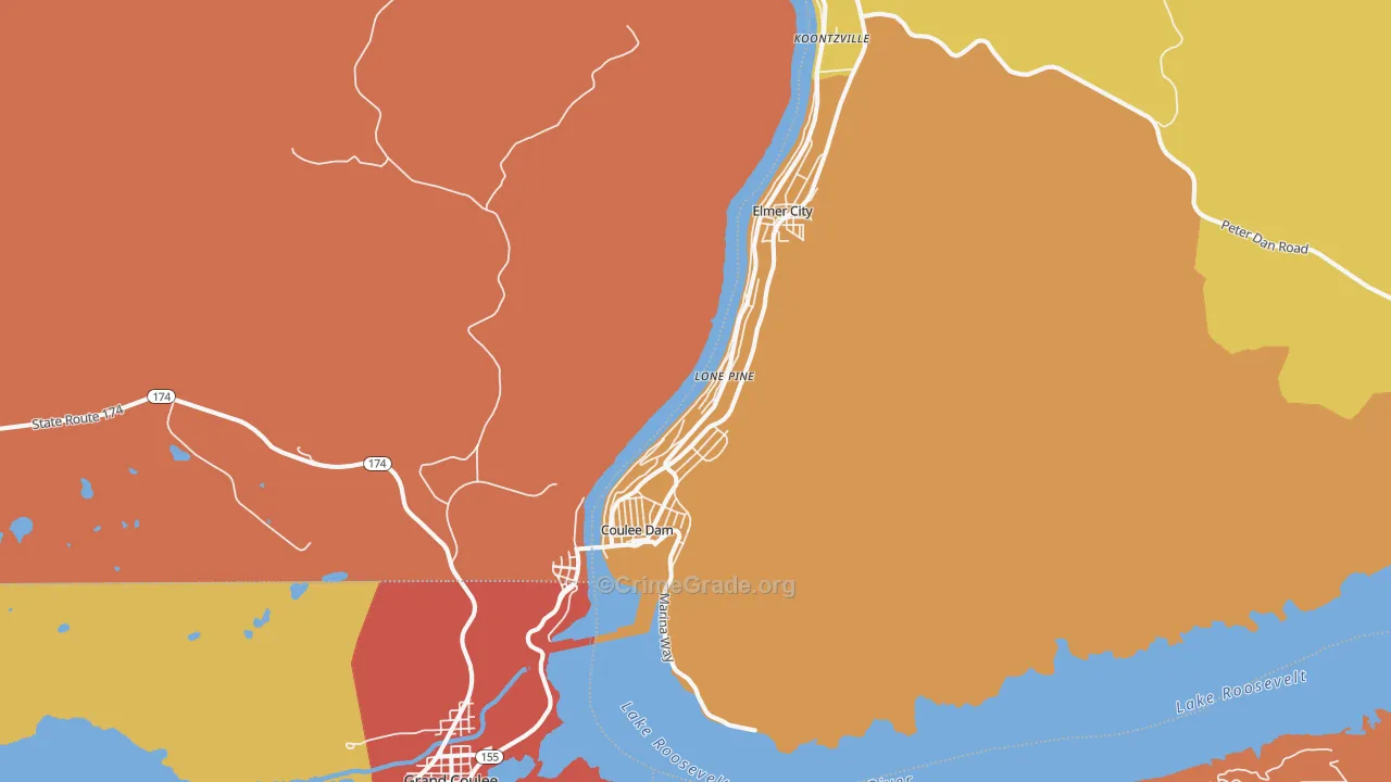 99116, WA Map of Drug-Related Crime Rates