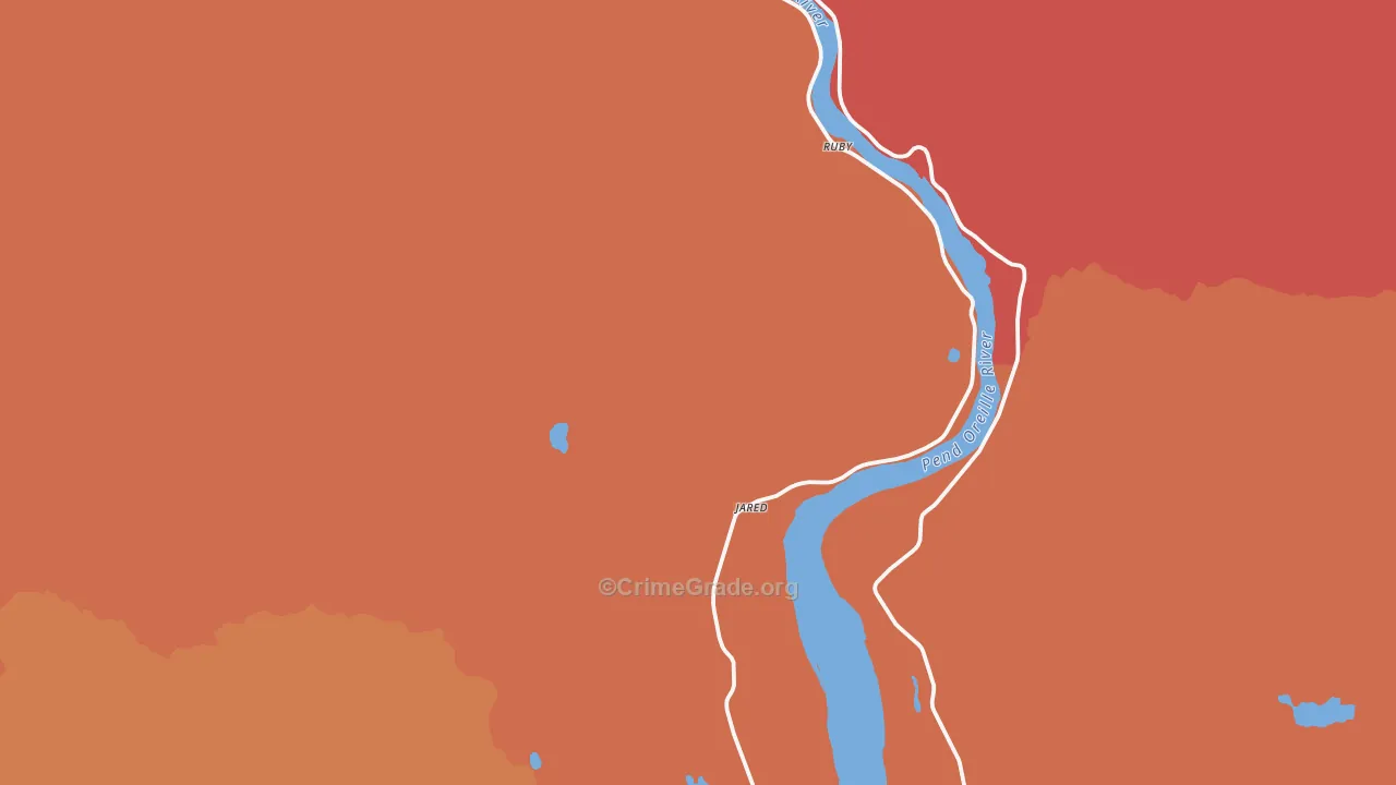 99119, WA Map of Drug-Related Crime Rates