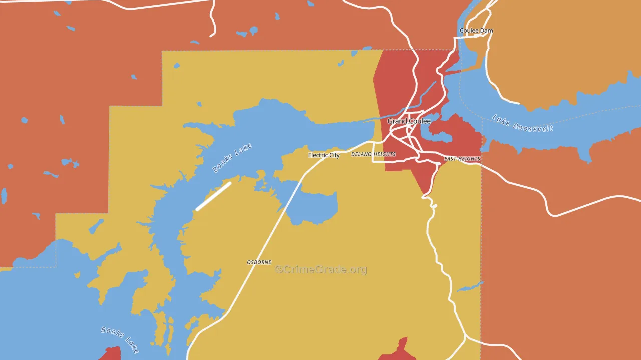 99123, WA Map of Drug-Related Crime Rates