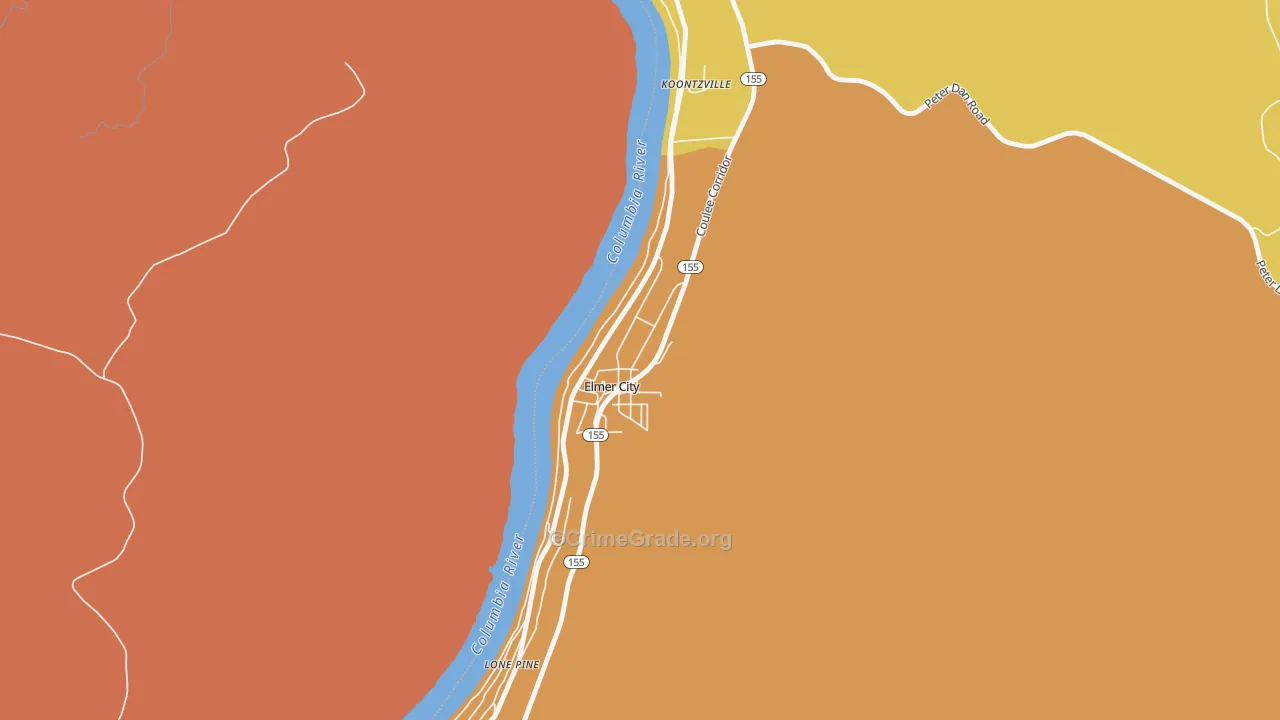 99124, WA Map of Drug-Related Crime Rates