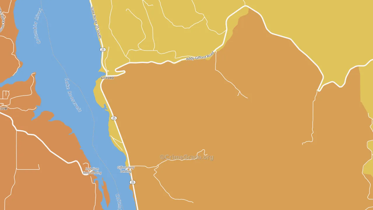 99131, WA Map of Drug-Related Crime Rates