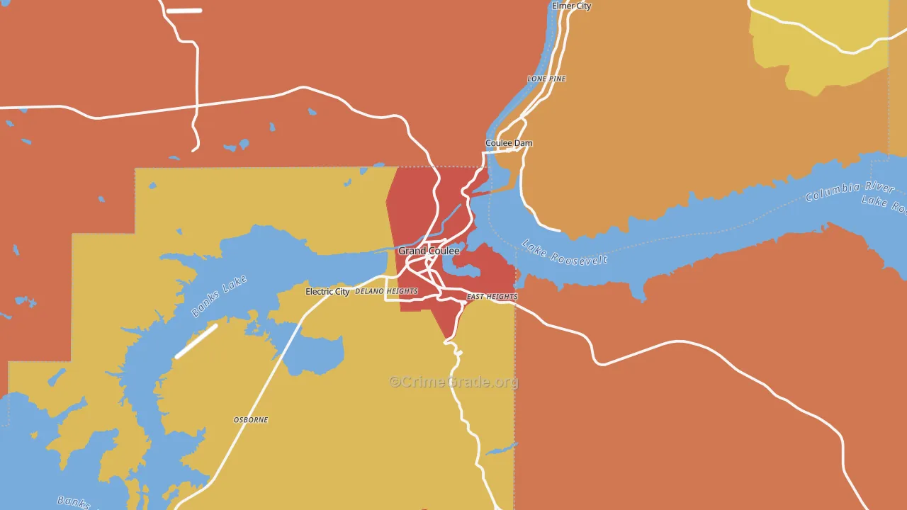99133, WA Map of Drug-Related Crime Rates