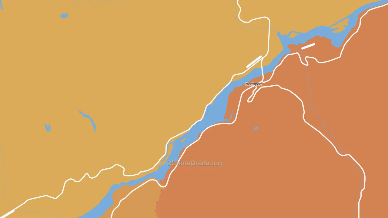 99157, WA Map of Drug-Related Crime Rates