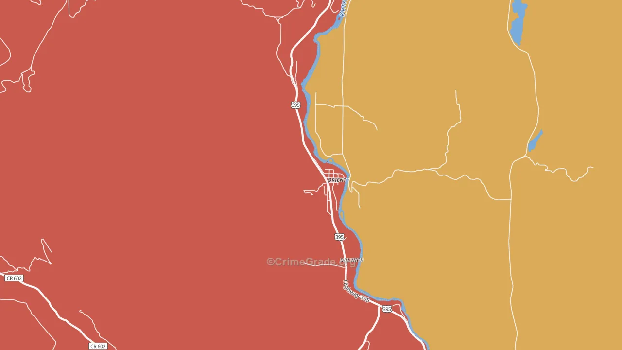 99160, WA Map of Drug-Related Crime Rates